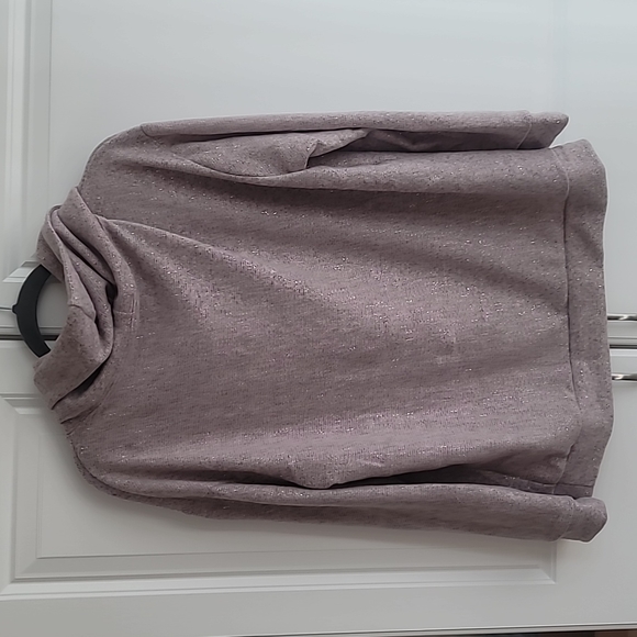 NWOT 143 STORY Brushed Fleece and Glitter Cowl Neck size Large - Picture 10 of 12